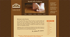 Desktop Screenshot of northhillspodiatry.com